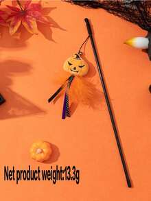 1 búp bê mèo Halloween Teaser, loạt chuông lông vũ hoạt hình, búp bê mèo Halloween mới - Nhiều màu - Xem 4