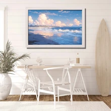Customized Picture Frame,Horizontal Picture Hanging Picture,Black/Wooden/White Frame Available,Vibrant Painting Posters And Prints For Living Room And Bedroom Decoration, Ready To Hang With Boardwalk Signs, Ideal Holiday Gifts For Family Members,Suitable For Hanging In Living Room, Bedroom, Kitchen, Office, Hotel, Restaurant And Bar