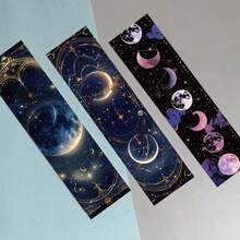 30 piezas/paquete Marcapáginas con tema de planeta universo y luna - 30 estilos surtidos de marcadores de página para manualidades DIY, lectura y scrapbooking - regalo perfecto para amantes de los libros, estudiantes y maestros - Multicolor - Ver 3