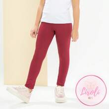KIT 5 Suplex Leg Legging Pants For Children And Youth For Women And Girls Size 1 To 16 - 玫紅色 - 查看 3
