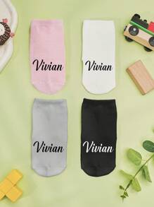 1 paire de chaussettes personnalisées avec le nom de bébé, chaussettes imprimées sur mesure, chaussettes de bébé personnalisées avec le nom, chaussettes personnalisées avec une image, mettez n'importe quel visage sur les chaussettes, cadeau pour nouveau-né, cadeau de bébé, cadeau pour bébé
