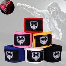 1 Pair Boxing Hand Wraps For Men And Women Adults, Combat Sports Hand Protection Elastic Hand Wraps, Suitable For Muay Thai, Taekwondo, Boxing Training (Non-Elastic) - Multicolor - View 1
