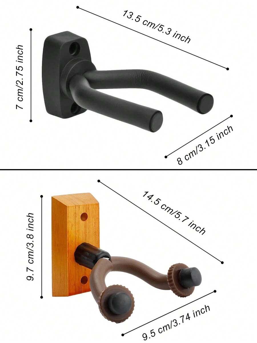 1PC Guitar Wall Mount Hanger, Guitar Hanger Wall Hook Holder Stand