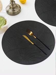 1pc, Leather Placemats, Waterproof And Oilproof Placemats, Simple And Stylish Versatile Desktop Protection Mat, Vase Mat, Easy To Clean Kitchen Table Decoration.