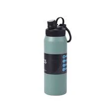 1pc Simple Large Capacity Stainless Steel Insulated Water Bottle Outdoor Hiking Sports Portable Straight Design Water Cup Customized