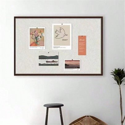 1pc 40x60cm Photo Felt Memo Board With Self-Adhesive For Wall Decor Back To School