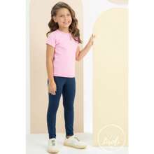 Kit 2 Leg Pants Suplex Leggings Children's Youth Women's Girls Size 1 To 16 - 紫紅色 - 查看 4