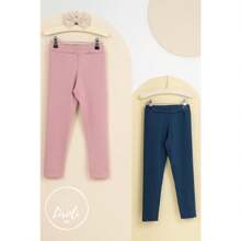 Kit 2 Leg Pants Suplex Leggings Children's Youth Women's Girls Size 1 To 16 - 紫紅色 - 查看 2