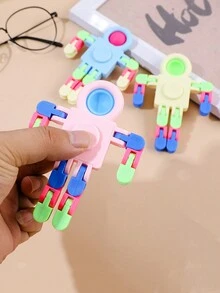 Đồ chơi robot con quay hồi chuyển ngẫu nhiên của phi hành gia, đồ chơi giảm căng thẳng cho robot xoay có thể biến đổi - Nhiều màu - Xem 4