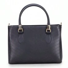 Gaby Show Women's Embroidered V Metal Heart Crossbody And Shoulder Bag - 黑色 - 查看 3