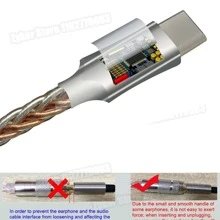 1 Cable adaptador USB-C a 3.5mm con amplificador DAC HiFi para dispositivos Android, compatible con tarjetas de sonido CB1200AU y decodificadores digitales. - CB1200AU - Ver 4