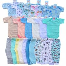 Kit 9 Pieces Baby Bodysuit Mijao Baby Boy Or Girl 100% Cotton Newborn Maternity - 查看 2
