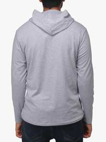 Men's Long Sleeve Hooded T-Shirt