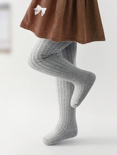 1 Pair Minimalist Tights, Suitable For Girls, Infants, Casual Outdoor Sports, Can Be Worn With Dresses In All Seasons