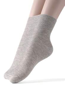 5 Pairs/Oversized Socks For Middle-Aged And Elderly People, Loose Mouth Socks For Obese And Swollen Feet, Plus Excess Fat, Plus Oversized, Spring And Autumn Season, Loose Maternity Socks, Middle-Aged And Elderly Socks, Spring And Summer Loose Mouth Socks, New Silk Socks, Thin Midsole Business Socks, Midsole Socks - Multicolor - View 8