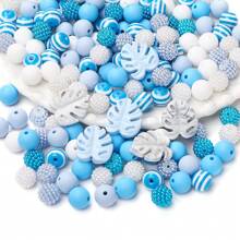 74pcs Turtle Shell Silicone Beads Set, DIY Jewelry Making Accessories For Necklace Pendant - Multicolor - View 4