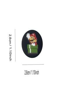 1 件卡通硅胶珠 - 时尚 DIY 珠宝制作配件，适用于钥匙扣、手链和项链 - 彩色 - 查看 4