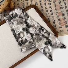 1pc Elegant Retro Chinese Style Turmeric Color Hair Band For Women, Daily Wear - Multicolor - View 5