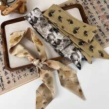 1pc Elegant Retro Chinese Style Turmeric Color Hair Band For Women, Daily Wear - Multicolor - View 2