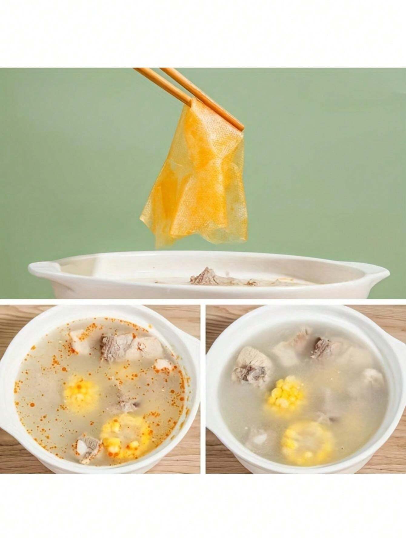 150 Sheets Kitchen Oil Absorbing Paper For Food Scum Oil Absorbing Sheets For Cooking ,Food