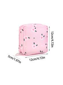 1 个可爱卡通女孩卫生巾收纳袋，大容量女孩月经卫生巾收纳袋，便携式旅行袋 - 多色 - 查看 8