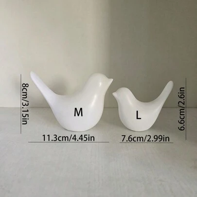 北欧風モダンミニマリスト ホワイト鳥抽象装飾オーナメント、ホームファニッシング サンプル ハウス装飾 最高の贈り物