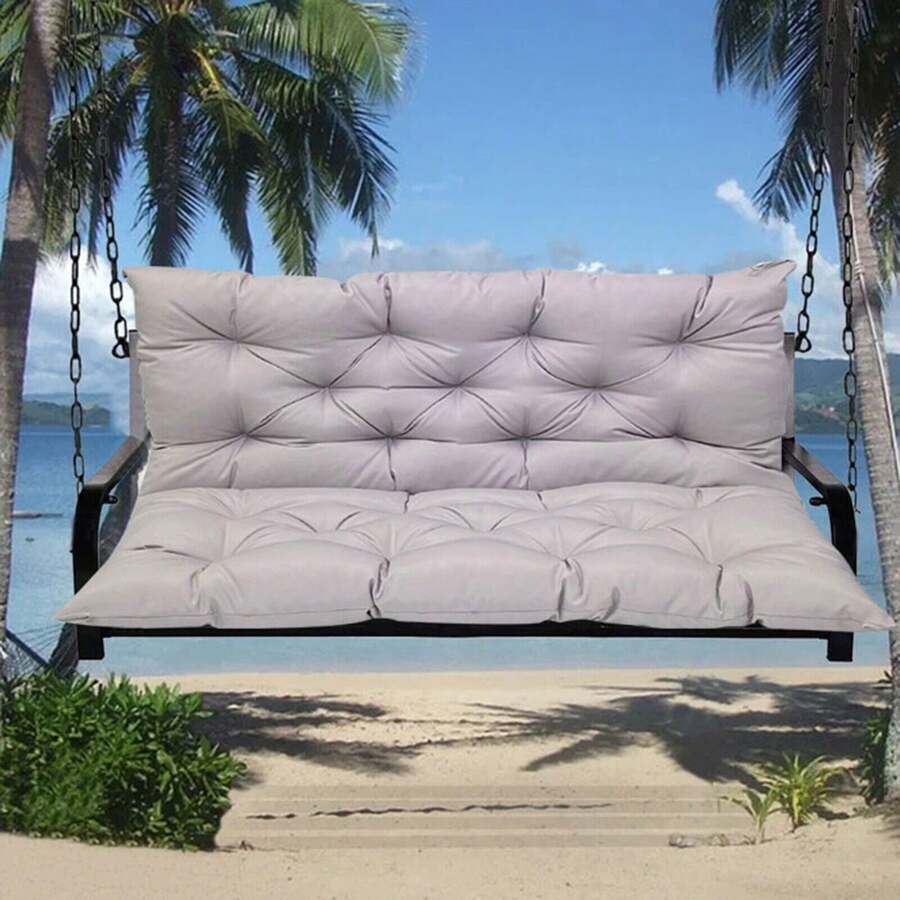 Waterproof Bench Cushion Seat Cushion & Back Cushion Upholstery Cushion For Bench Garden Bench Garden Furniture Porch Swing - Màu Xám nhạt - Xem 1