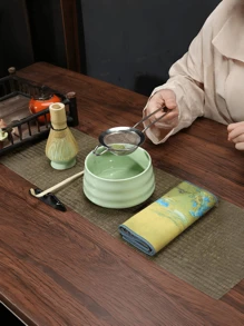 3pcs/1pc Stainless Steel Fine Mesh Tea Strainer With Handle - Japanese Style Matcha Powder Sifter Back To School