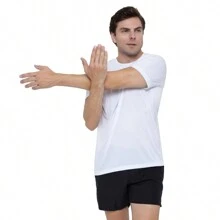 Kit 3 Men's Dry Fit Premium Anti-Sweat Sports T-Shirts - 白色 - 查看 5