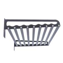 OUKANING Wall Mount Kitchen Microwave Oven Bracket Storage Cooker Holder Shelf Rustproof - 黑色 - 查看 7