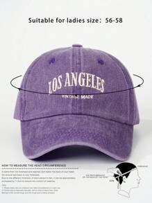 1pc Women Embroidered "CALIFORNIA" Baseball Cap, Adjustable Outdoor Casual Sun Protection Hat Suitable For Spring, Autumn, Travel, Beach, Vacation, Also Suitable For Men, Y2K Style Young Adult Cap - Baseball Cap - View 11