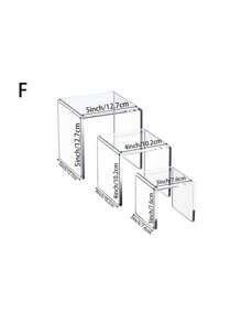 3 件=1 套/4 件=1 套多功能亚克力甜点展示架，设计，多色 U 形，适用于圣诞节、生日、感恩节派对 - 彩色 - 查看 13