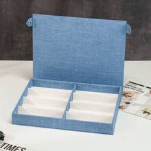 Un contenitore multifunzione multistrato in 8 scomparti in tessuto Oxford con perline e velluto, dal design giovanile, alla moda e senza tempo, adatto per conservare occhiali, gioielli, orologi e orecchini. Uno stile casual, un design semplice, facile da riporre, adatto a tutte le stagioni primavera, estate, autunno e inverno, sia per uomo che per donna. - Stile regolare - Visualizzare 13