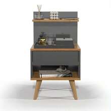 Criado Mesa Lateral Para Celular Quarto Sleep Estilo Retrô