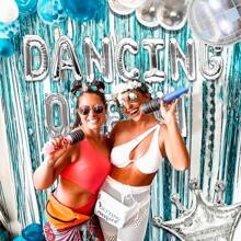 Blue Dancin Queen Birthday Decoration Queen Of Dancing Party Decorations Mamma Mia Disco Birthday Party Decors 70s Disco Decoration - 銀色 - 查看 6