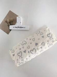 2pcs Pink Heart Pencil Cases - Large Capacity, Stylish Stationery Organizer For Students & Daily Use Cute Pencil Case Pencil Case Pouch - Pink - View 4