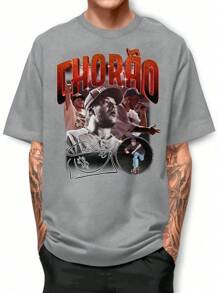 Basic T-Shirt Chorão Skate 100% Cotton Short Sleeve BPJ2 - Màu Xám nhạt - Xem 1