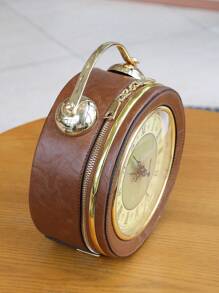 2024 New Retro Clock Design Mini HaldBag, Classic Steampunk Style Satchel Bag For Women - Brown - View 6