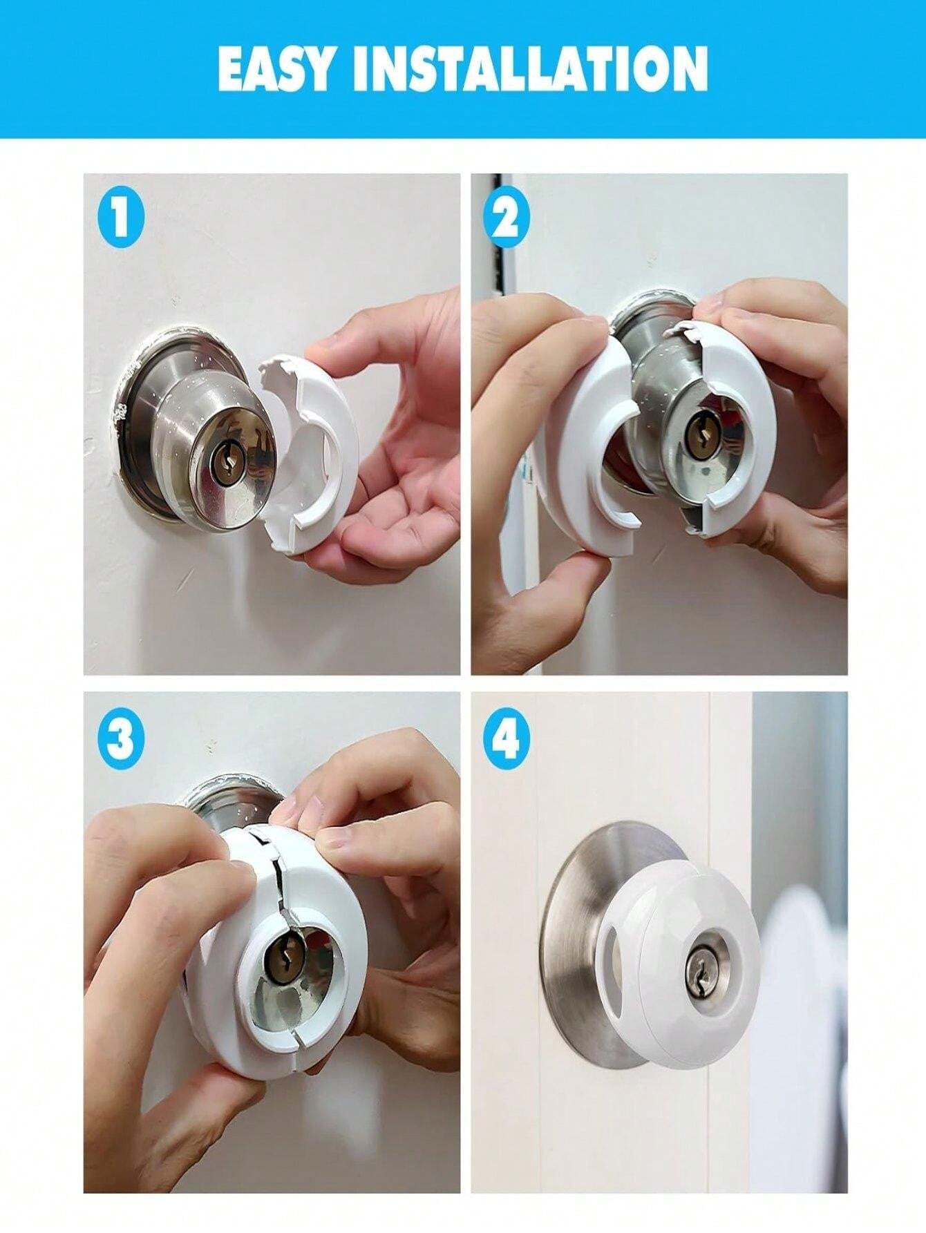 1pc Door Handle Protection Cover Baby Safety BallShaped Lock Handle