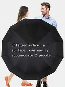 24-Bone Automatic Umbrella, Wind-Resistant, Men's Essential Business Accessory, Dual-Purpose Anti-UV Canopy For Sun And Rain Protection For School, Office, Household, Travel, Back To School Supplies Summer Cooling,Beach,Travel