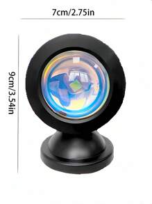 1 件 RGB 日落灯带遥控器，氛围灯，INS 摄影，装饰灯，卧室日落灯，床头投影台灯，日落黄昏灯，USB 供电，房间装饰节日礼物