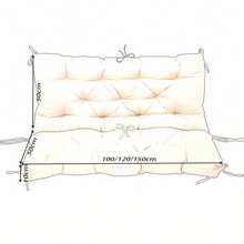 Waterproof Bench Cushion Seat Cushion & Back Cushion Upholstery Cushion For Bench Garden Bench Garden Furniture Porch Swing - Màu Xám nhạt - Xem 10