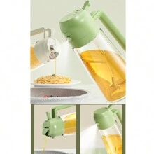 Dispensador y Pulverizador de Aceite 2 en 1 - Verde - Ver 1