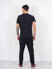 Men's Quick-Drying Stretch Pants - Black - View 3
