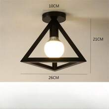 1pc Nordic Style Iron Ceiling Lamp For Balcony, Stairway, Corridor, Bar - Excludes Light Bulb - 1 Iron Ceiling Lamp - View 10