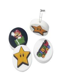 1 件卡通硅胶珠 - 时尚 DIY 珠宝制作配件，适用于钥匙扣、手链和项链 - 彩色 - 查看 8