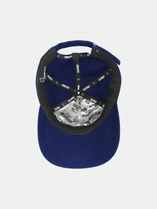 Men's Premium Resin Plain Curved Brim Dad Hat Strapback Adjustable Fitted Cap - Màu xanh hải quân - Xem 3