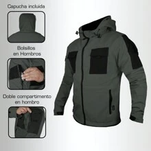 CHAMARRA TACTICA MILITAR DE NEOPRENO KAMPAK KW137 CASUAL REPELENTE - Gris Oscuro - Ver 3