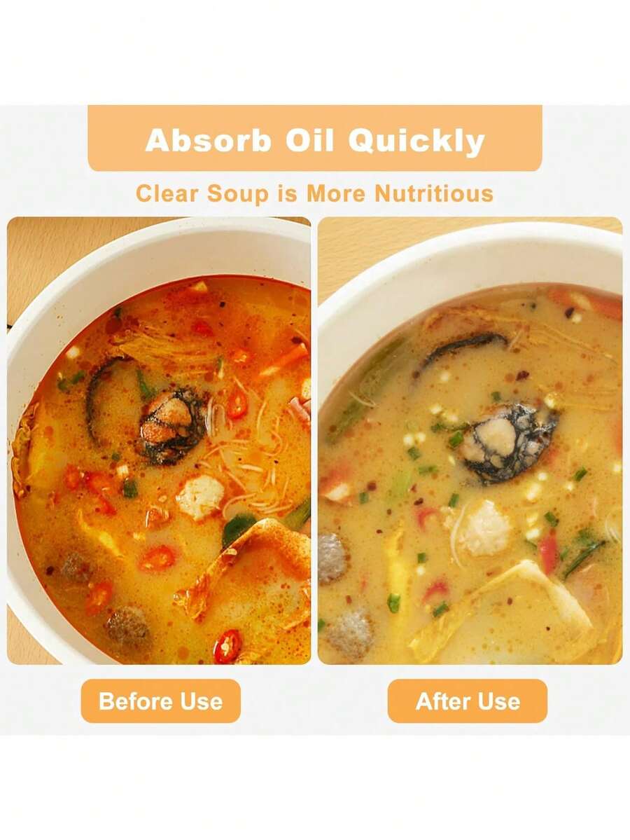 150 Sheets Kitchen Oil Absorbing Paper For Food Scum Oil Absorbing Sheets For Cooking ,Food