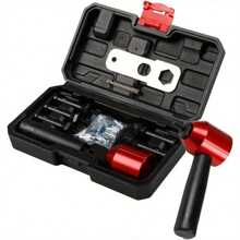 26Pcs Rivet Nut Tool Kit - M3 To M8 Drill Adapter Set With Aluminum Mandrels & Case For Metal, Auto, DIY - 如圖所示 - 查看 6